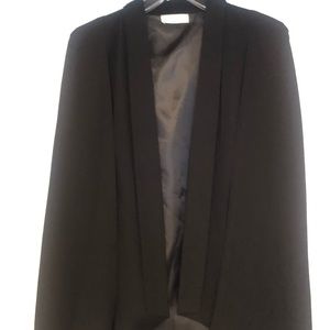 Black cape blazer